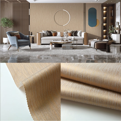 Wall Cloth Wallpaper Curtain Wall Covering Fabric Mbao Wingrun Source Factory Waterproof and Waterproof B1 Grade Wall Cloth Shaoxing Keqiao Factory