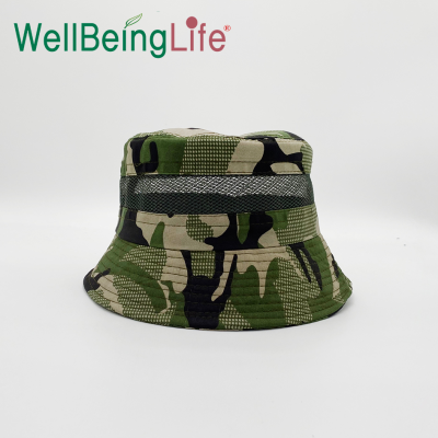 Bucket Hat Men's Spring and Summer Camouflage Bucket Hat Mesh Cap Outdoor Mountain Climbing Fishing Sun Protection Hat Sun Hat