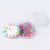 Korean Barrettes Children's Disposable Hair Ring Strong Pull Continuously Internet Hot New Octagon Box