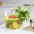 Home Kitchen Bathroom Storage Basket Rishato Basket Iron Portable Storage Basket Wooden Handle Fruit and Vegetable Basket