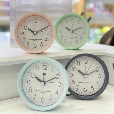 Round Simple Three-Dimensional Fashion Home Decoration Alarm Clock Student Digital Creative Alarm Little Alarm Clock
