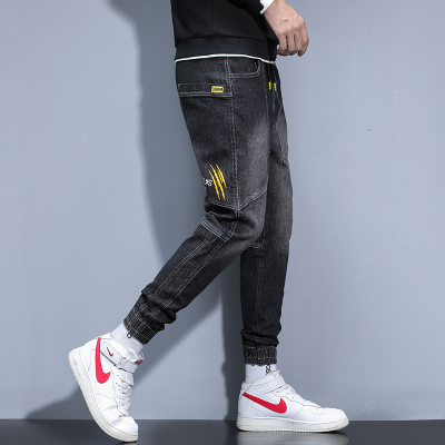 Fall 2022 New Trendy Men's Jeans Loose Tappered Trendy Versatile Workwear Pants Boys Special Harem Pants