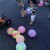 Toy Stall Wholesale Internet Celebrity Luminous Football Flash Pat Ball Fitness Swing Inflatable Elastic Ball Children