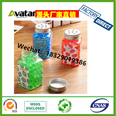 Household Colorful Lemon Strawberry Green Apple Shaped Can Crystal Water Beads Air Freshener, hotel toilet room deodoriz