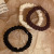 Korean Dongdaemun Same Product Wrinkle Small Intestine Ring Hair Rope Color Ponytail Rubber Band High Elastic Basic Hair Ring