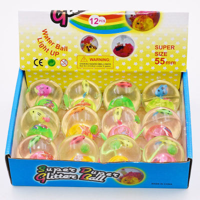 Ball Stall Wholesale New Flash Crystal Ball Children's Elastic Gift Toy Direct Sales Supplies for Night Market Wholesale