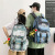 Ins Trendy Cool Fashion Graffiti High Sense Large-Capacity Backpack Early High School and College Student Backpack Women