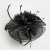 Amazon New Black Laminate Mesh Feather Billycock Women's Temperament Wild Banquet Party Dinner Hat
