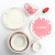 BT5 Original Girl Heart Deep Pink Strawberry Tableware Cute Ceramic Salad Bowl Breakfast Cup Dessert Shallow Plate