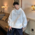 Men's American-Style High Street Sweater Autumn Ins Fashion Brand Hong Kong Style Hoodie Clothes Spring and Autumn Loose Oversize Coat