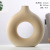 Creative Ceramic Vase Decoration Living Room Flower Vase Geometric Shape Dining Desktop Entrance Domestic Ornaments