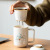 Jade White Porcelain Office Cup Personal Tea Cup Couple the Land Is Picturesque Tea Water Separation Business Gift Cup