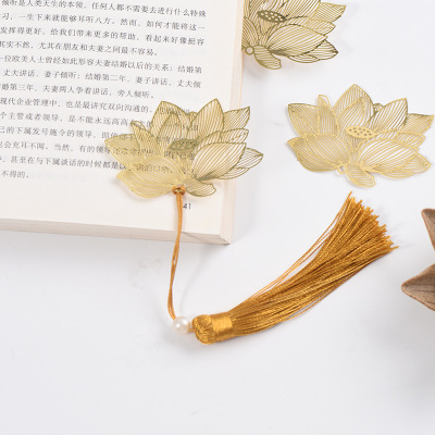 Style Ancient Style Classical Bookmarks Gift National Fashion Brass Tassel Gifts for Classmates Teacher Birthday Gift