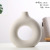 Creative Ceramic Vase Decoration Living Room Flower Vase Geometric Shape Dining Desktop Entrance Domestic Ornaments