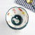 4.75-Inch Flowers Daisy Ceramic Rice Bowl Homemade Underglaze Tableware Lace Breakfast Bowl Dessert Bowl Soup Bowl