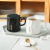 With Lid Mark Cup Ins Style Boys Home Female Office Coffee Ceramic Couple Drinking Cup Sense