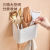 Kitchen Household Chopsticks Holder Punch-Free Drain Storage Box Chopstick Canister Spoon Knife and Fork Storage Rack