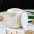 Cross-Border Creative 10Oz Splash Ink Candle Cup with Cover Set Logo round European Aromatherapy Candle Cup DIY