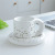 Ceramic Mug Wind Fat Big Handle Cup Ins Breakfast Coffee Cup Klein Blue Cute Fat Ceramic Cup