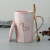 European Mug with Cover Spoon Ceramic Cup Marbling Gift Cup Gift Box Coffee Cup Wholesale