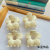 Beige Korean Style Elegant Large Flower Hair Claw Cute Girl Heart Grip Ponytail Hairpin All-Match Simple Hair Accessories