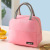 New Solid Color Twill Lunch Bag Portable Insulated Bag Thickened Student Lunch Box Bag Lunch Box Bag Lunch Bag