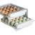 Egg Storage Box Drawer Crisper Kitchen Egg Storage Box Household Stackable Egg Carton Double Layer Egg Holder