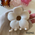 Beige Korean Style Elegant Large Flower Hair Claw Cute Girl Heart Grip Ponytail Hairpin All-Match Simple Hair Accessories