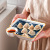 with Vinegar Dish Integrated Ceramic Dumpling Plate Sushi Plate Dumpling Plate Dipping Plate Divided Plate Disc