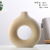 Creative Ceramic Vase Decoration Living Room Flower Vase Geometric Shape Dining Desktop Entrance Domestic Ornaments