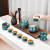 Black Porcelain Kung Fu Tea Set Tea Ceremony Set Complete Set of Bank Company Commercial Gifts Wholesale Logo Printing