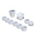 Jade Jade Porcelain Kung Fu Tea Teaware Set Jade Tureen Tea Savoring Single Cup Master Cup Business Opening Gift Logo