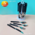 24pcs Plastic Handle Stainless Steel Knife Rack Tableware Knife, Fork and Spoon Small Spoon