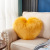White Heart-Shaped Solid Color Wool Pillow Gift Pillow Heart-Shaped Sofa Waist Pad Office Seat Plush Back Cushion