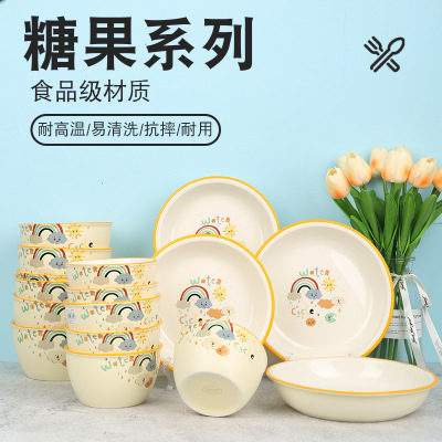 2022 Creative New Candy Series Fashion Simple Ceramic Bowl Plate Home Hotel Ceramic Tableware