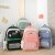 2022 Summer New Backpack Zip Canvas Contrast Color Casual Bag