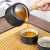 Black Porcelain Japanese Tea Set Home Living Room Simple Kung Fu Tea Set Office Tea Tray Factory Direct Sales
