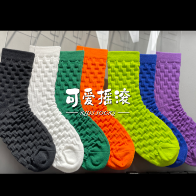 2022 New Children's Socks Baby Pure Cotton Socks Pure Color Comfort Trendy Socks All-Match Factory Direct Sales Baby Boy and Baby Girl