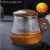 Wooden Handle Glass Tea Brewing Three Cups