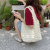 2022 Western Style Cloud Bubble Flower Shoulder Bag New Vest Bag Female Student Simple Handbag Canvas Bag