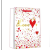 Valentine's Day Gift Bag Love Heart Paper Bag Handbag Gilding Craft in Stock