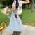 2022 Western Style Cloud Bubble Flower Shoulder Bag New Vest Bag Female Student Simple Handbag Canvas Bag