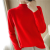 Mock Neck Sweater Women's Autumn and Winter Loose Outer Wear Thick Long Sleeves Inner Wear Pullover Black and White Bottoming Sweater Top