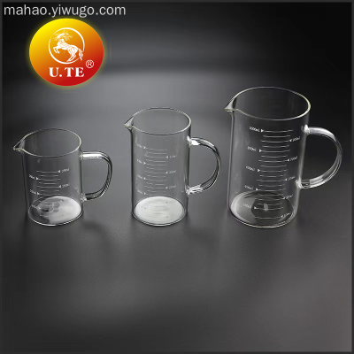 Glass Straight Graduated Measuring Cup Mug