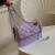 High-End and Fashionable Bag Women's 2022classic Style Diamond Chain Messenger Bag Fashion All-Match Shoulder Small Square Bag