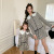 Parent-Child Suit Mother-Daughter Matching Outfit New Retro Debutante Style Fried Street Two-Piece Suit Girls Short Coat Top Short Skirt Fashion