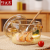 High Temperature Resistant Borosilicate Color Handle Casserole Glass Pot Soup Poy Stew Pot Visions Cookware Pot Household Cooking Noodle Pot