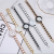 New Korean Style Oil Dripping Alloy Bracelet Watch Women's Simple Quartz Watch