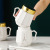 Simple Diamond Diamond Golden Edge Mirror Water Cup European Tower Mug Insulation Couple Home Gift Ceramic Cup