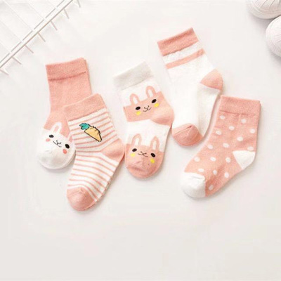 Factory Wholesale Children's Socks Spring/Autumn/Summer 0-1-3-6 Years Old Boy Girl Newborn Baby Cute Newborn Baby